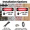Signmission 120 240 Volts Danger Sign, Plastic, 14in W x 10in L, 2PK OS-2PACK-DS-P-1014-L-1005 - alternate 5